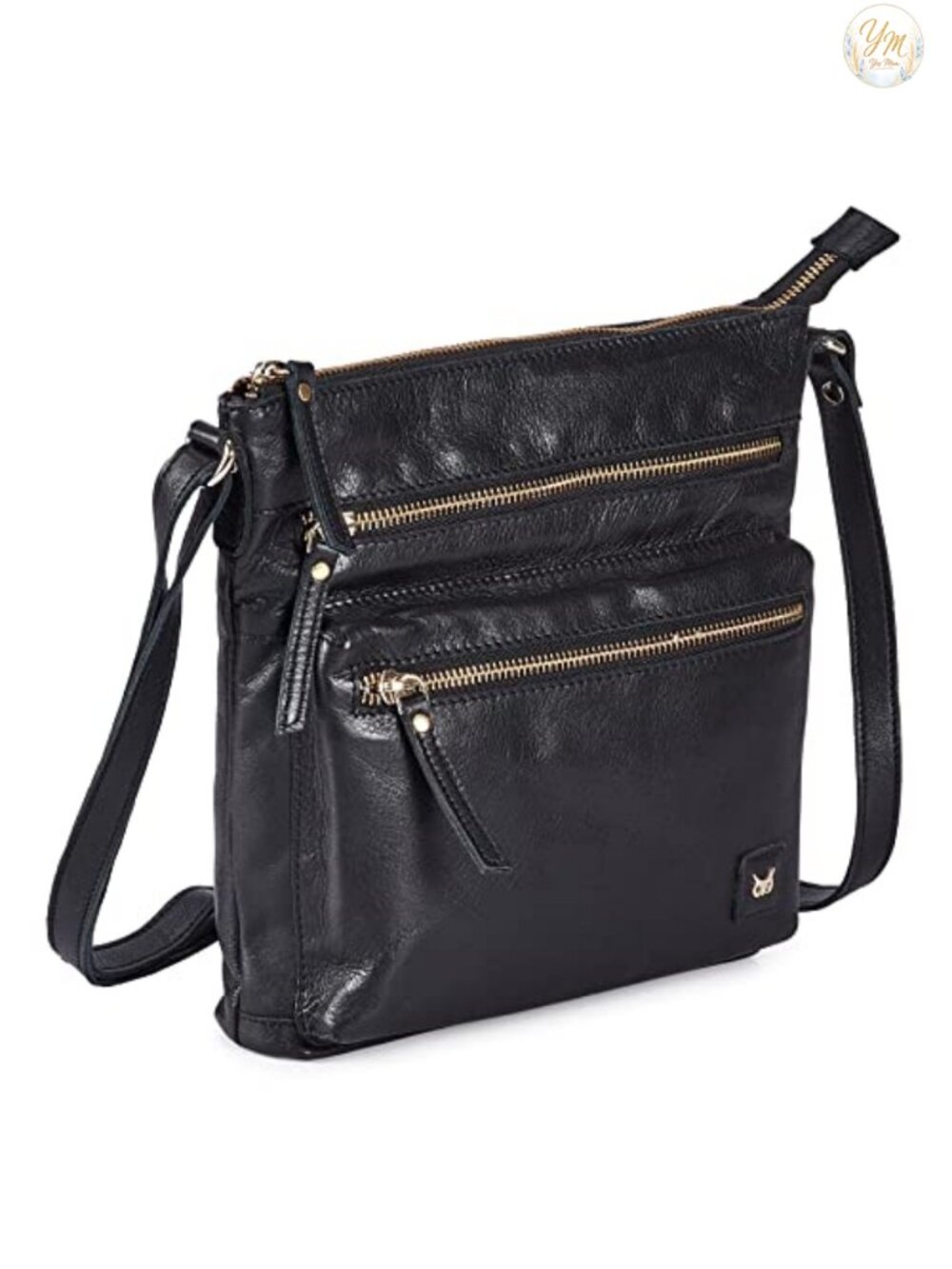 Full-Grain Leather Crossbody Bag for Women Sling Purse Handbag